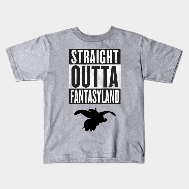 Straight Outta Fantasyland Kids T-Shirt by DoctorDisney